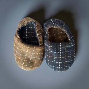 Grey and Brown Check