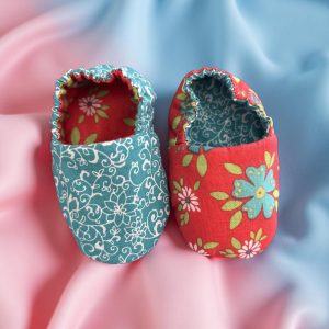 Orange and Blue Flowers